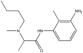 N-(3-amino-2-methylphenyl)-2-[butyl(methyl)amino]propanamide,,结构式