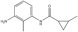 N-(3-amino-2-methylphenyl)-2-methylcyclopropanecarboxamide Struktur