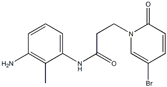 N-(3-amino-2-methylphenyl)-3-(5-bromo-2-oxo-1,2-dihydropyridin-1-yl)propanamide