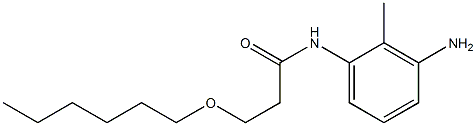 N-(3-amino-2-methylphenyl)-3-(hexyloxy)propanamide Structure