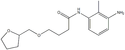 N-(3-amino-2-methylphenyl)-4-(oxolan-2-ylmethoxy)butanamide Structure