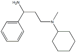 N-(3-amino-3-phenylpropyl)-N-methylcyclohexanamine Structure