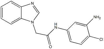 N-(3-amino-4-chlorophenyl)-2-(1H-1,3-benzodiazol-1-yl)acetamide Structure