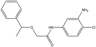 N-(3-amino-4-chlorophenyl)-2-(1-phenylethoxy)acetamide Struktur