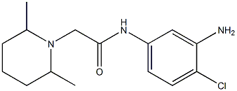 N-(3-amino-4-chlorophenyl)-2-(2,6-dimethylpiperidin-1-yl)acetamide Structure