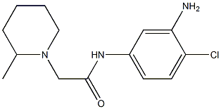N-(3-amino-4-chlorophenyl)-2-(2-methylpiperidin-1-yl)acetamide Structure