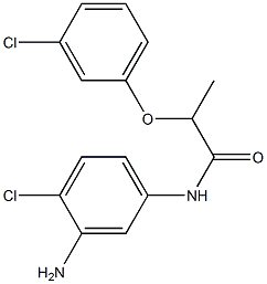 N-(3-amino-4-chlorophenyl)-2-(3-chlorophenoxy)propanamide Structure