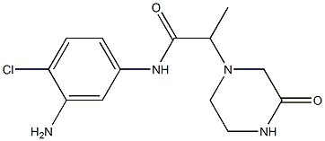 N-(3-amino-4-chlorophenyl)-2-(3-oxopiperazin-1-yl)propanamide|