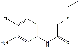 N-(3-amino-4-chlorophenyl)-2-(ethylsulfanyl)acetamide,,结构式