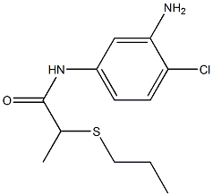 N-(3-amino-4-chlorophenyl)-2-(propylsulfanyl)propanamide Struktur