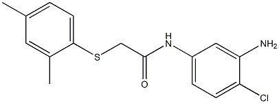  N-(3-amino-4-chlorophenyl)-2-[(2,4-dimethylphenyl)sulfanyl]acetamide