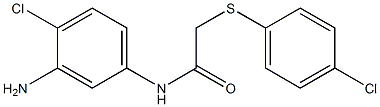 N-(3-amino-4-chlorophenyl)-2-[(4-chlorophenyl)sulfanyl]acetamide Structure