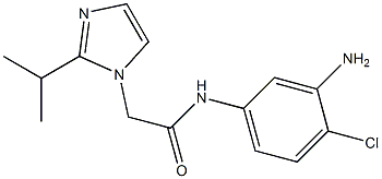 N-(3-amino-4-chlorophenyl)-2-[2-(propan-2-yl)-1H-imidazol-1-yl]acetamide 化学構造式