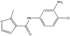 N-(3-amino-4-chlorophenyl)-2-methyl-3-furamide,,结构式