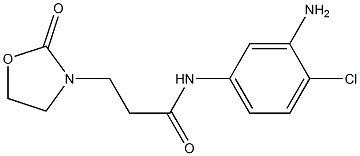 N-(3-amino-4-chlorophenyl)-3-(2-oxo-1,3-oxazolidin-3-yl)propanamide