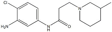 N-(3-amino-4-chlorophenyl)-3-(3-methylpiperidin-1-yl)propanamide Struktur