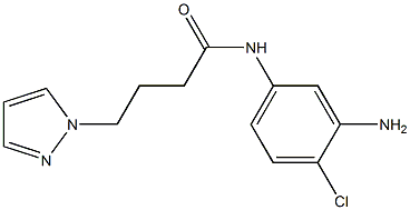 N-(3-amino-4-chlorophenyl)-4-(1H-pyrazol-1-yl)butanamide Structure