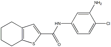 N-(3-amino-4-chlorophenyl)-4,5,6,7-tetrahydro-1-benzothiophene-2-carboxamide Structure