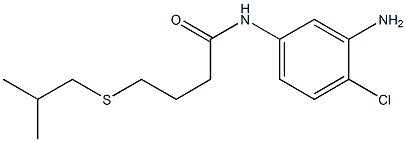 N-(3-amino-4-chlorophenyl)-4-[(2-methylpropyl)sulfanyl]butanamide 结构式