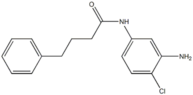 N-(3-amino-4-chlorophenyl)-4-phenylbutanamide 化学構造式