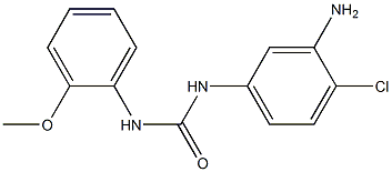 N-(3-amino-4-chlorophenyl)-N'-(2-methoxyphenyl)urea 结构式