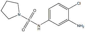 N-(3-amino-4-chlorophenyl)pyrrolidine-1-sulfonamide Structure