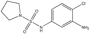 N-(3-amino-4-chlorophenyl)pyrrolidine-1-sulfonamide Struktur