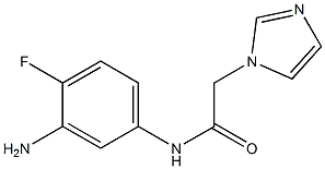 N-(3-amino-4-fluorophenyl)-2-(1H-imidazol-1-yl)acetamide Structure