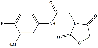  N-(3-amino-4-fluorophenyl)-2-(2,4-dioxo-1,3-thiazolidin-3-yl)acetamide