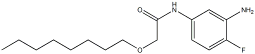 N-(3-amino-4-fluorophenyl)-2-(octyloxy)acetamide Struktur