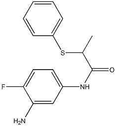 N-(3-amino-4-fluorophenyl)-2-(phenylsulfanyl)propanamide 结构式