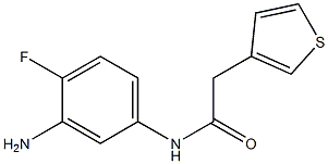 N-(3-amino-4-fluorophenyl)-2-(thiophen-3-yl)acetamide|