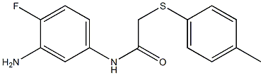 N-(3-amino-4-fluorophenyl)-2-[(4-methylphenyl)sulfanyl]acetamide