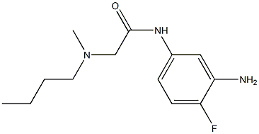 N-(3-amino-4-fluorophenyl)-2-[butyl(methyl)amino]acetamide Struktur