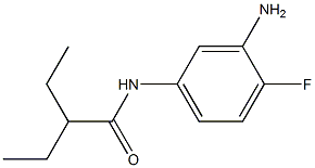 N-(3-amino-4-fluorophenyl)-2-ethylbutanamide Struktur