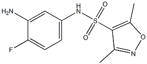  N-(3-amino-4-fluorophenyl)-3,5-dimethyl-1,2-oxazole-4-sulfonamide