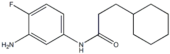 N-(3-amino-4-fluorophenyl)-3-cyclohexylpropanamide Struktur