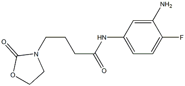 N-(3-amino-4-fluorophenyl)-4-(2-oxo-1,3-oxazolidin-3-yl)butanamide