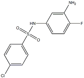 N-(3-amino-4-fluorophenyl)-4-chlorobenzene-1-sulfonamide|