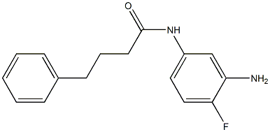 N-(3-amino-4-fluorophenyl)-4-phenylbutanamide Struktur