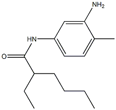N-(3-amino-4-methylphenyl)-2-ethylhexanamide Struktur