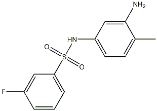 N-(3-amino-4-methylphenyl)-3-fluorobenzenesulfonamide Struktur