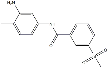 N-(3-amino-4-methylphenyl)-3-methanesulfonylbenzamide Structure