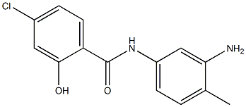 N-(3-amino-4-methylphenyl)-4-chloro-2-hydroxybenzamide 结构式