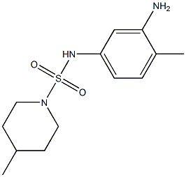 N-(3-amino-4-methylphenyl)-4-methylpiperidine-1-sulfonamide Structure