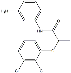 N-(3-aminophenyl)-2-(2,3-dichlorophenoxy)propanamide 化学構造式