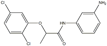 N-(3-aminophenyl)-2-(2,5-dichlorophenoxy)propanamide Struktur