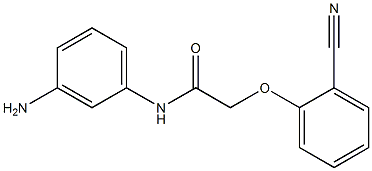 N-(3-aminophenyl)-2-(2-cyanophenoxy)acetamide Struktur