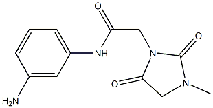 N-(3-aminophenyl)-2-(3-methyl-2,5-dioxoimidazolidin-1-yl)acetamide Structure