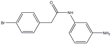 N-(3-aminophenyl)-2-(4-bromophenyl)acetamide Structure